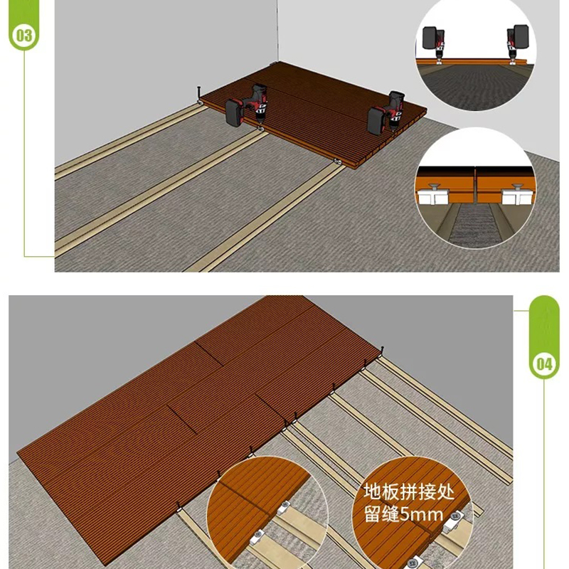 Rustfrit stål wpc-terrasseclips til wpc-komposit træterrasse