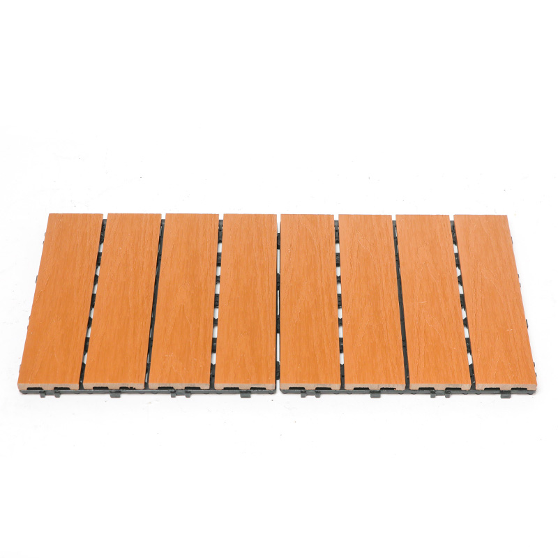 Antikorrosion Eco WPC Polering Sammenlåsende Composite Deck Fliser