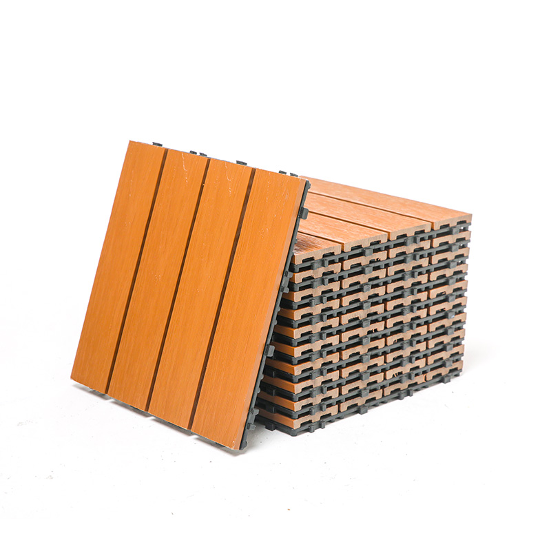 Antikorrosion Eco WPC Polering Sammenlåsende Composite Deck Fliser